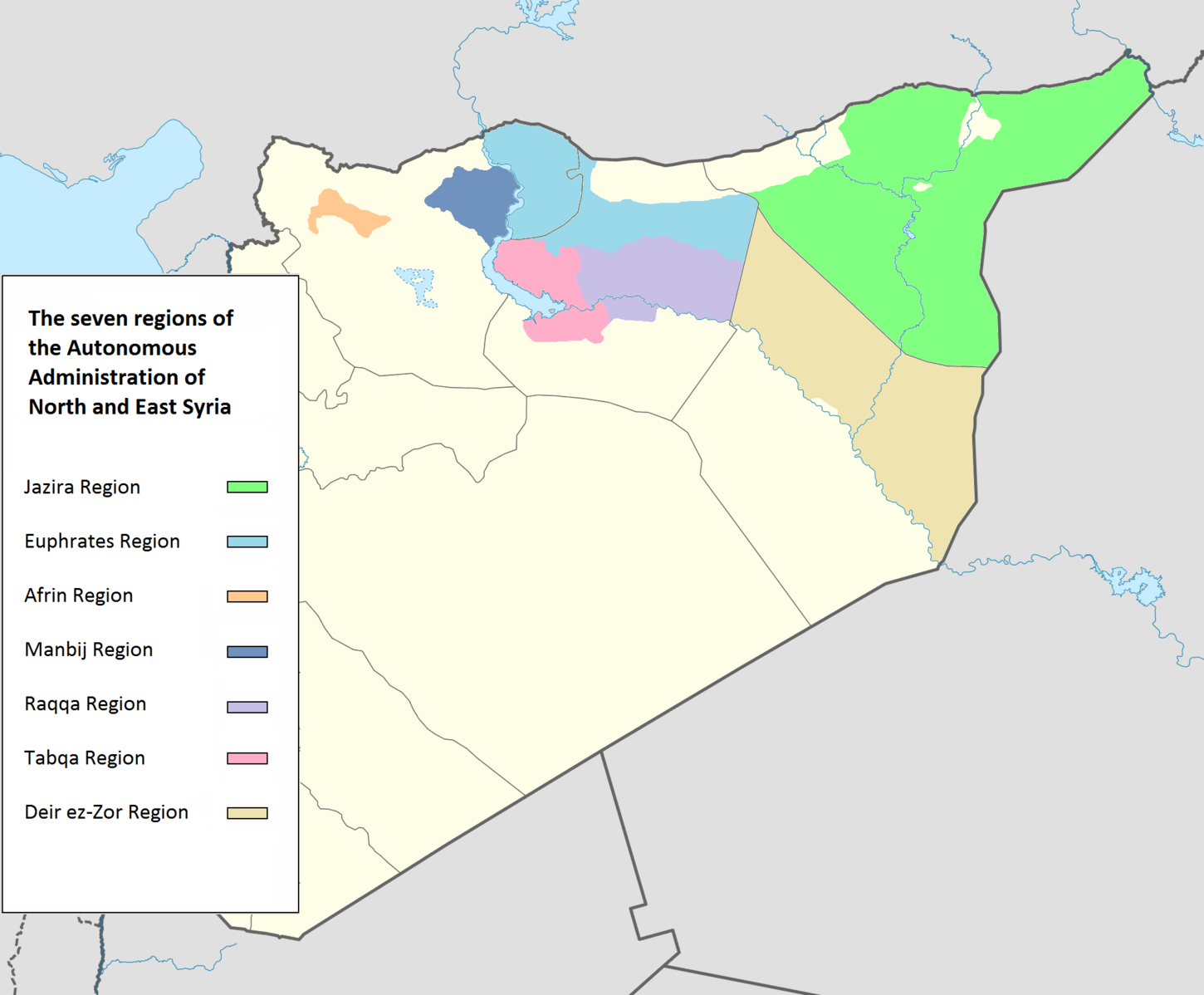 Regions of the AANES.